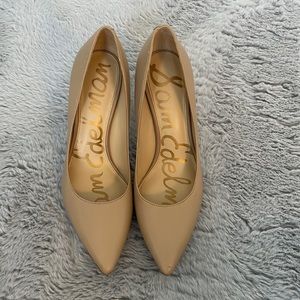 Lightly used nude Sam Edelman pumps, 4inch heels